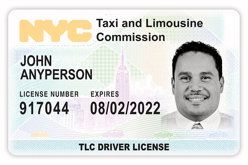 TLC license sample